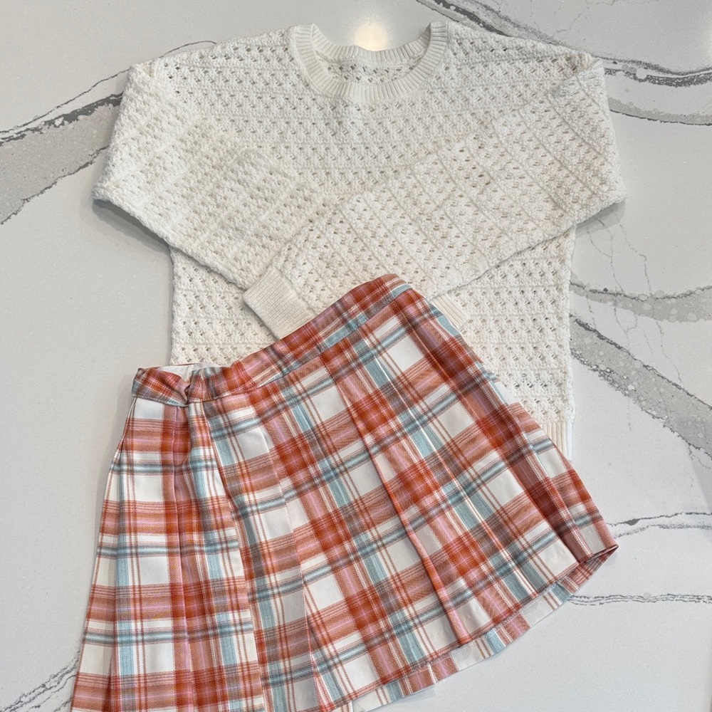 Cat & Jack Girls Sweater and Skirt Set Size M and Size L